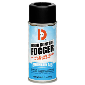 Big D Industries Odor Control Fogger, Mountain Air Scent, 5 oz Aerosol, 12/Carton View Product Image
