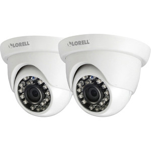 Lorell 5 Megapixel HD Surveillance Camera - 2 Pack - Dome View Product Image