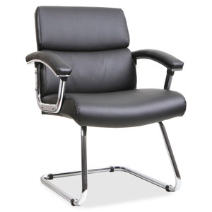 Lorell Sled Base Leather Guest Chair View Product Image