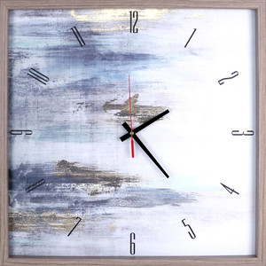 Lorell Abstract Art Clock View Product Image