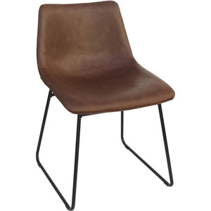 Lorell Mid-century Modern Sled Guest Chair View Product Image