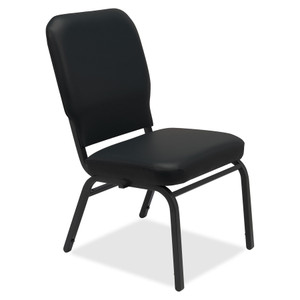Lorell Vinyl Back/Seat Oversized Stack Chairs View Product Image