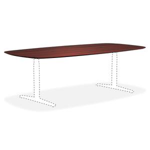 Lorell Knife Edge Mahogany Rectangular Conference Tabletop View Product Image