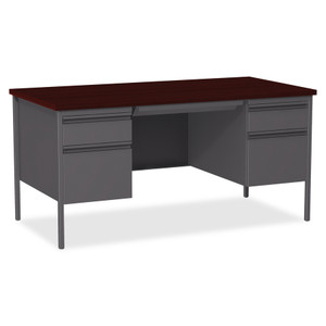 Lorell Fortress Series Double-Pedestal Desk View Product Image