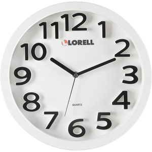 Lorell 13" Round Quartz Wall Clock View Product Image