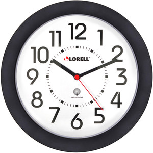 Lorell 9" Radio Controlled Profile Wall Clock View Product Image