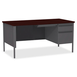 Lorell Fortress Series Right-Pedestal Desk View Product Image