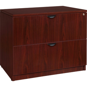 Lorell Prominence 2.0 Mahogany Laminate Lateral File - 2-Drawer View Product Image