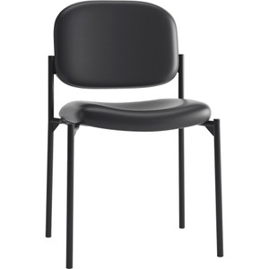 HON VL606 Stacking Guest Chair without Arms, Black Seat/Black Back, Black Base BSXVL606SB11 View Product Image