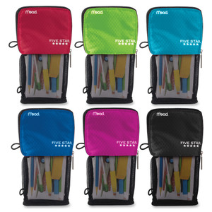 Five Star Stand 'N Store Carrying Case (Pouch) Pencil, Accessories - Assorted View Product Image