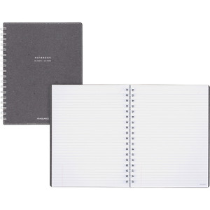 At-A-Glance Collection Gray Twin Wire Notebook View Product Image