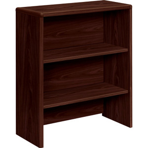 HON 10700 Series Bookcase Hutch, 32.63w x 14.63d x 37.13h, Mahogany View Product Image