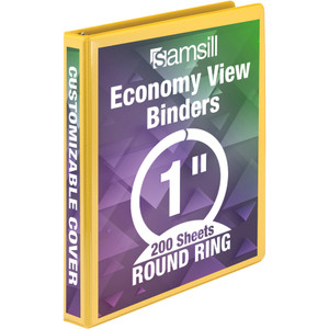 Samsill Economy 1" Round-Ring View Binder View Product Image