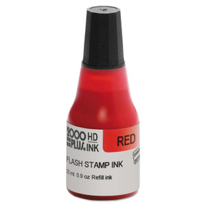 COSCO 2000PLUS Pre-Ink High Definition Refill Ink, Red, 0.9 oz. Bottle View Product Image