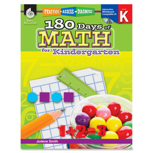 Shell Education 180 Days of Math for Kindergarten Book Printed/Electronic Book by Jodene Smith View Product Image