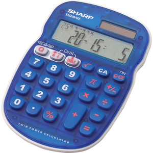 Sharp Calculators EL-S25B-BL 10-Digit Handheld Math Quiz Calculator View Product Image