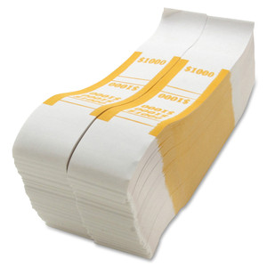 Sparco White Kraft ABA Bill Straps View Product Image