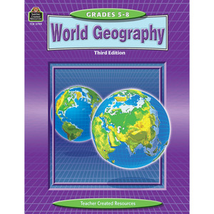 Teacher Created Resources Grade 5-8 World GeoGradeaphy WorkBook Printed Book View Product Image