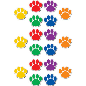 Teacher Created Resources Paw Prints Magnetic Accents View Product Image