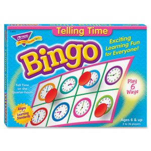 Trend Telling Time Bingo Game View Product Image