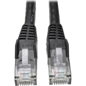 Tripp Lite 50ft Cat6 Gigabit Snagless Molded Patch Cable RJ45 M/M Black 50' View Product Image