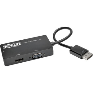 Tripp Lite DisplayPort to VGA / DVI / HDMI 4K x 2K @ 24/30Hz Adapter Converter View Product Image