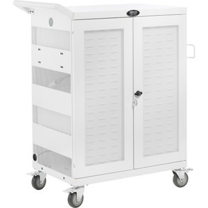 Tripp Lite UV Sterilization and Charging Cart, For 32 Devices, 34.8 x 21.6 x 42.3, White View Product Image