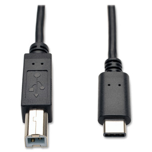 Tripp Lite 6ft USB 2.0 Hi-Speed Cable B Male to USB Type-C USB-C Male View Product Image