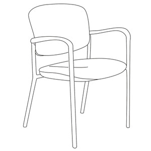 United Chair Brylee Fixed Arms Guest/Stack Chair View Product Image