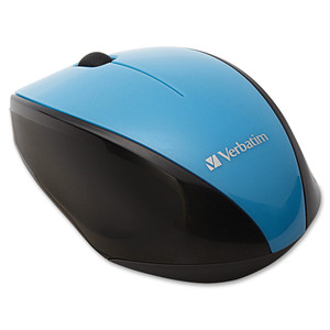 Verbatim Wireless Notebook Multi-Trac Blue LED Mouse - Blue View Product Image