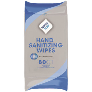 WipesPlus Hand Sanitizer Wipes View Product Image