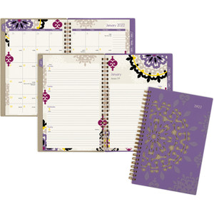 Cambridge Vienna Weekly/Monthly Appointment Book, 8 x 4 7/8, Purple, 2020 View Product Image