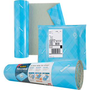 Scotch Flex and Seal Shipping Roll, 15" x 10 ft, Blue/Gray View Product Image