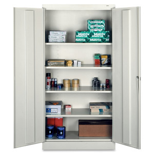 Tennsco 72" High Standard Cabinet (Assembled), 36 x 18 x 72, Light Gray View Product Image