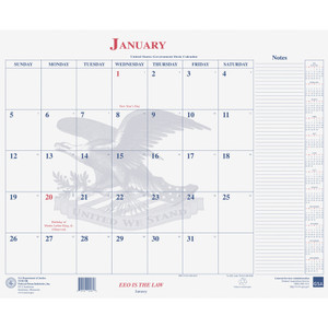 Unicor 7510016648788 Calendar Blotter, 18 x 22, 2022 View Product Image