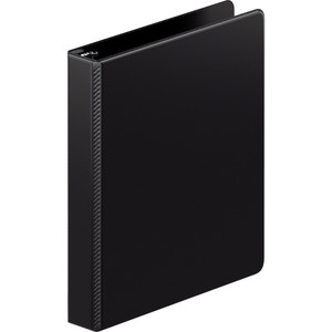 Wilson Jones Heavy-Duty D-Ring Binder with Extra-Durable Hinge, 3 Rings, 1" Capacity, 11 x 8.5, Black View Product Image