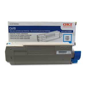 Oki 44315303 Toner, 6,000 Page-Yield, Cyan View Product Image