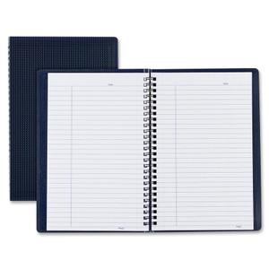 Blueline Duraflex Poly Notebook, 1 Subject, Medium/College Rule, Blue Cover, 9.38 x 6, 80 Sheets View Product Image