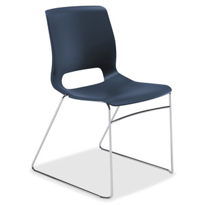 HON Motivate High-Density Stacking Chair, Regatta Seat/Regatta Back, Chrome Base, 4/Carton View Product Image