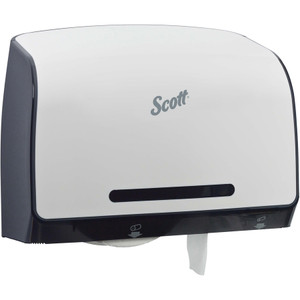 Scott Pro Coreless Jumbo Roll Tissue Dispenser, 14 1/10 x 5 4/5 x 10 2/5, White View Product Image
