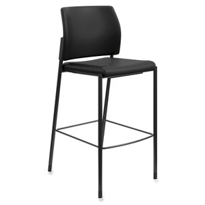 HON Accommodate Series Caf Stool, Supports up to 300 lbs., Black Seat/Black Back, Black Base HONSCS2NEUR10B View Product Image