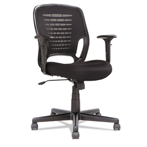 OIF Swivel/Tilt Mesh Task Chair, Supports up to 250 lbs, Black Seat/Black Back, Black Base View Product Image
