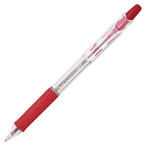 Pentel R.S.V.P. RT Ballpoint Pen, Retractable, Medium 1 mm, Red Ink, Clear Barrel, Dozen View Product Image