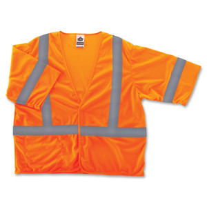 GloWear Class 3 Orange Economy Vest View Product Image