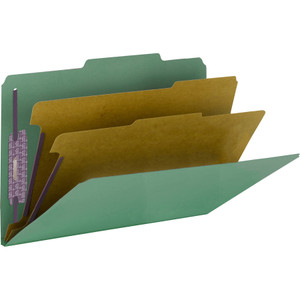 Smead SafeSHIELD 2/5 Tab Cut Legal Recycled Classification Folder View Product Image