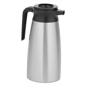 BUNN 1.9 Liter Thermal Pitcher, Stainless Steel/Black View Product Image