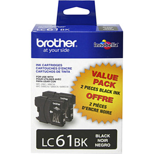 Brother LC612PKS Innobella Ink, 450 Page-Yield, Black, 2/PK View Product Image