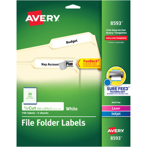 Avery&reg; TrueBlock File Folder Labels View Product Image