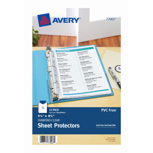 Avery&reg; Mini Diamond Clear Heavyweight Sheet Protectors View Product Image