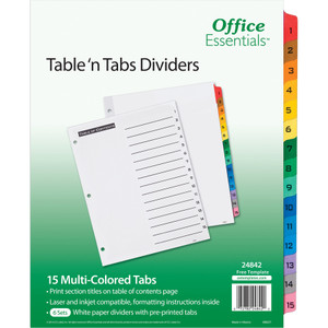Avery&reg; Table 'N Tabs Numeric Dividers View Product Image